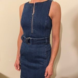 Denim sleeveless dress